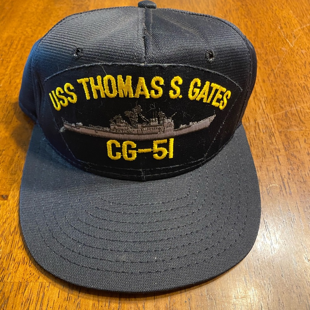 USS Thomas S Gates CG51 baseball cap. Adjustable.  New without tags.